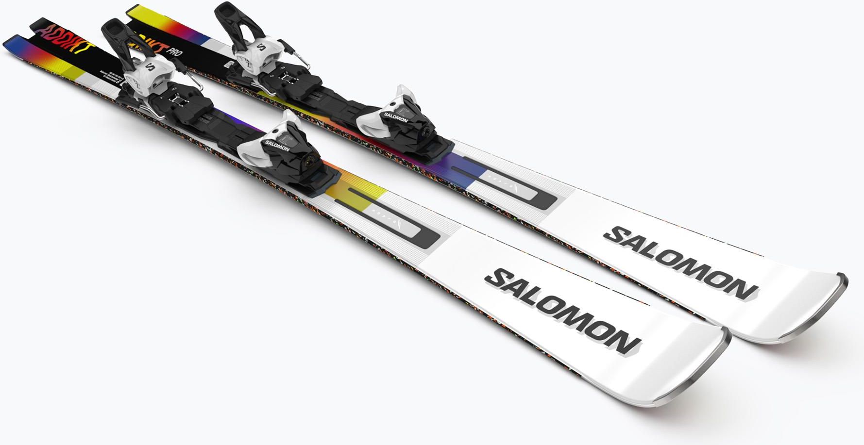 Narty Salomon Addikt Pro + Z12 Gw White/Black/Safety Yellow