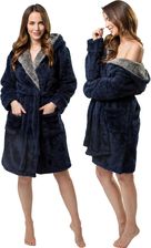 Zdjęcie Szlafrok damski Jordan Navy Grey L - Michałowo