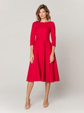 Zdjęcie Malinowa rozkloszowana sukienka - Libiąż