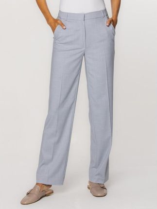 Klasyczne, jasnobłękitne spodnie garniturowe