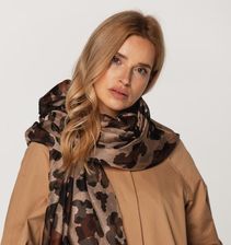 Zdjęcie Beżowy szal damski w cętki - Obrzycko