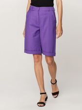 Zdjęcie Krótkie fioletowe spodenki do garnituru - Kartuzy
