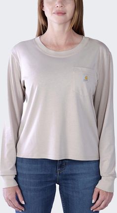 Koszulka damska z długim rękawem Carhartt Lightweight Pocket V61 Mink