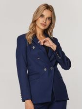 Zdjęcie Granatowa, dwurzędowa marynarka damska - Wisła