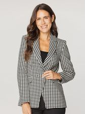 Zdjęcie Dwurzędowa marynarka damska w pepitę - Reda