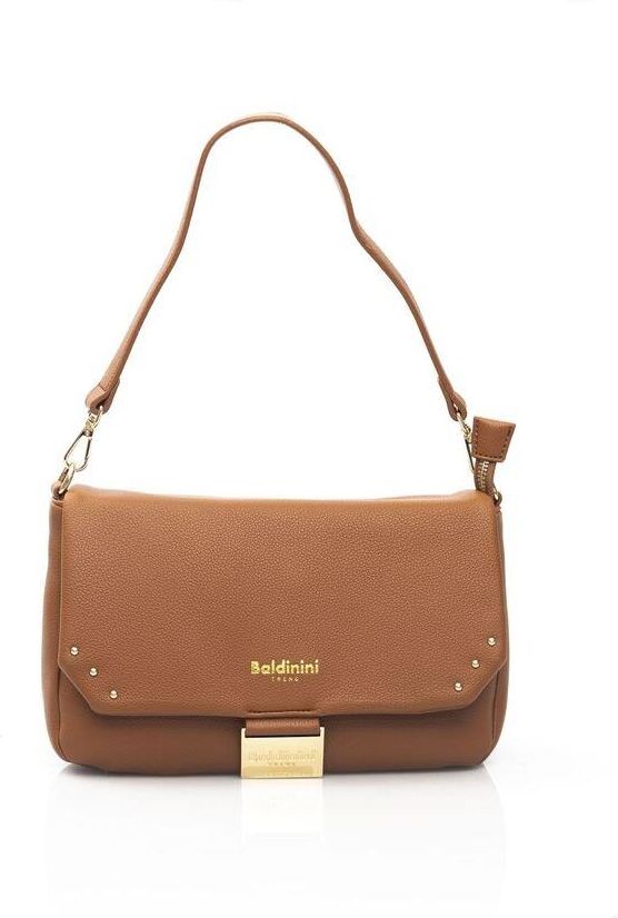 Baldinini Trend Beige Cowhide Clutch Bag