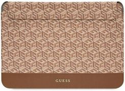 Guess GCube Stripes Computer Sleeve - Etui na notebooka 16" (brązowy)