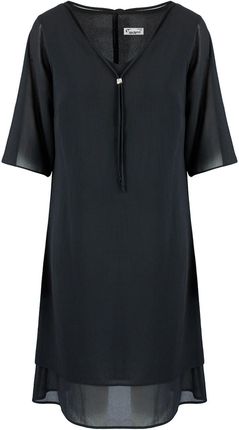 Elegancka sukienka tiulowa z podszewką midi IZABELLA plus size