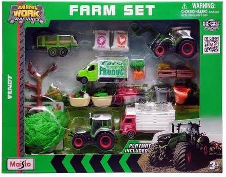 Maisto 12565 Traktory Zestaw Z Mini Farmą + 2 Pojazdy