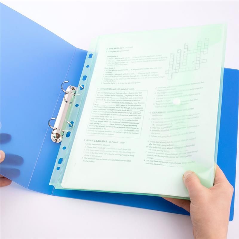 Buste Perforate Trasparenti A4 - 50 Micron, Confezione Da 100, Polipropilene, Per Ufficio E Casa - Foto 8