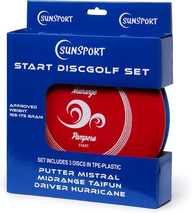 Tactic Sunsport Discgolf/Frisbee Golf Zestaw 3 Dysków Początkujący