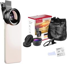 APEXEL ZESTAW 2W1 OBIEKTYW DO TELEFONU MAKRO