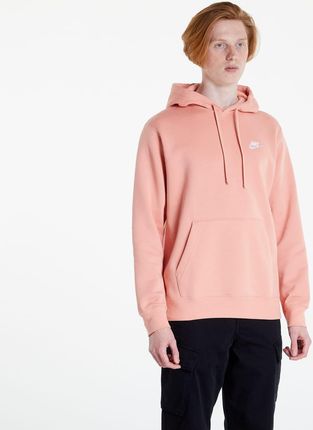 Nike NSW Club Hoodie Pullover Brushed Back Lt Madder Root/ Lt Madder Root/ White