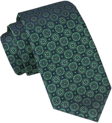 Męski Krawat - Alties - Kolor Zielony, Grochy (Groszki) KRALTS1029