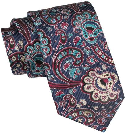 Krawat Męski, Klasyczny - ALTIES - Kolorowy, Wzór Orientalny KRALTS0965