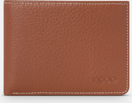 Średni męski portfel skórzany Nobo brązowy