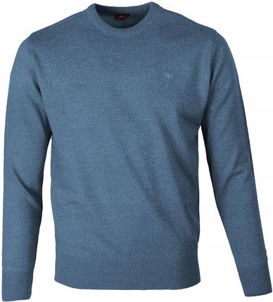 Sweter męski klasyczny gładki Jasnoniebieski M
