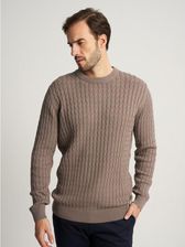 Zdjęcie Ziemisty sweter w warkocze - Kobylin