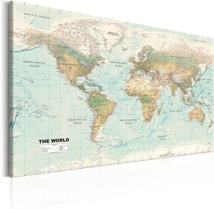 Obraz Mapa świata: Piękny świat 120x80