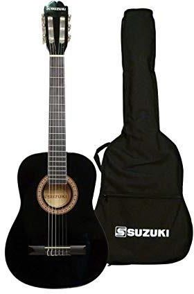 Suzuki SCG-2 BLK - Gitara klasyczna 3/4 + pokrowiec