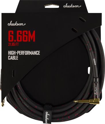 Jackson  High Performance Cable, Black and Red, 21.85' (6.66 m)