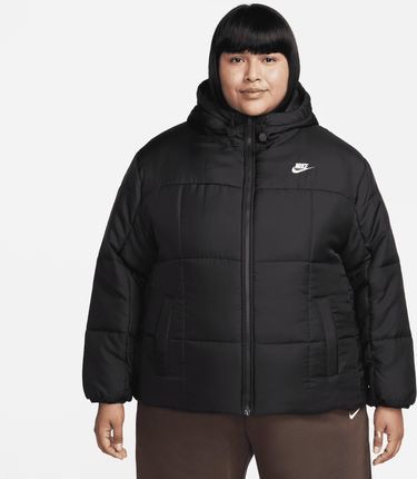 Damska kurtka puchowa Therma-FIT Nike Sportswear Essential (duże rozmiary) - Czerń