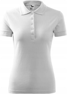 Koszulka polo Damska Pique Malfini 210 T-shirt biała Xs