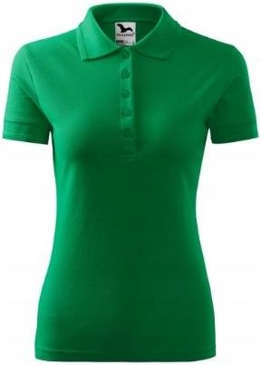 Koszulka polo Damska Pique Malfini 210 T-shirt zielona L