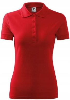 Koszulka polo Damska Pique Malfini 210 T-shirt czerwona S