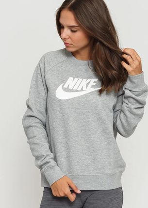Nike NSW Essential Fleece Graphic Crew Dk Grey Heather/ White