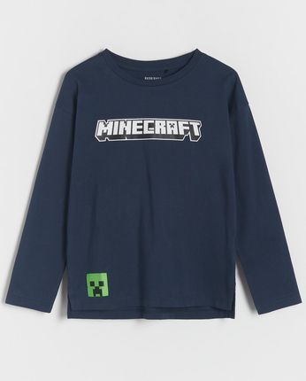 Reserved - Longsleeve oversize Minecraft - Niebieski