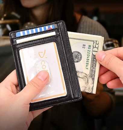 Portfel Rfid Slim Cienki Etui Na Karty Dokumenty 3 - zdjęcie 3