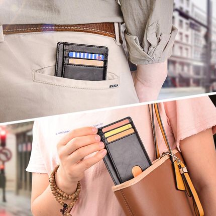 Portfel Rfid Slim Cienki Etui Na Karty Dokumenty 3 - zdjęcie 2