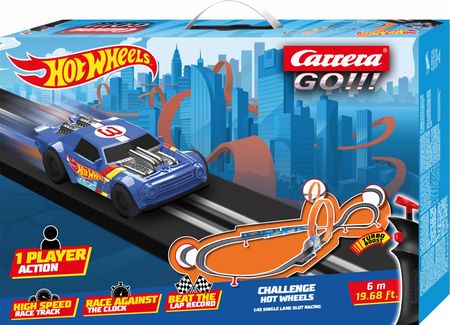 Carrera GO!!! - Tor samochodowy 6,0 m Hot Wheels Challenger + 1 samochód 68000
