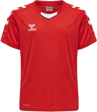 Hummel Koszulka Sportowa Z Krótkim Rękawem Dziecięca Core Xk Kids Poly Jersey S Czerwone
