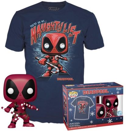 POP &amp; TEE: T-shirt i figurka Marvel - Deadpool - XL