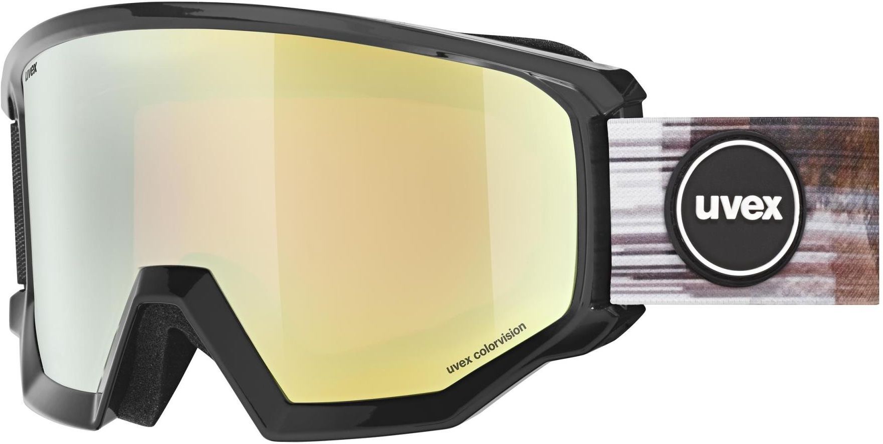 Gogle UVEX Athletic CV - Black - Mirror Gold/Colorvision