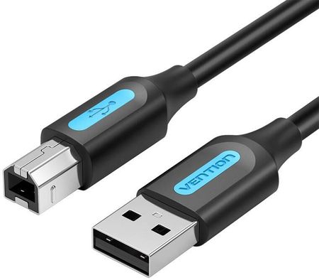 Vention USB 2.0 A męski do USB-B męski COQBL 10m czarny PVC (56232)