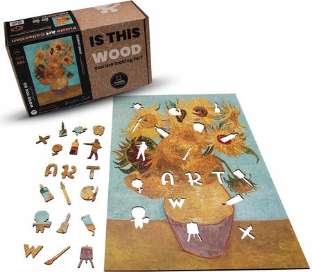 Wood You Do Puzzle Drewniane Słoneczniki Vincent Van Gogh 700El.