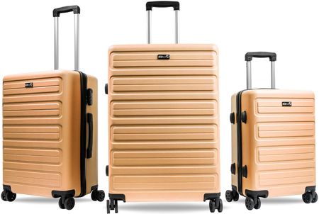 Aga Travel Zestaw walizek podróżnych MR4657 Pomarańczowy