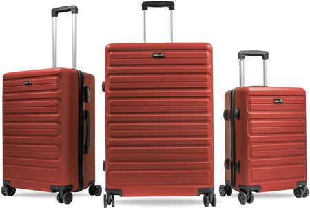Aga Travel Zestaw walizek podróżnych MR4657 Czerwony