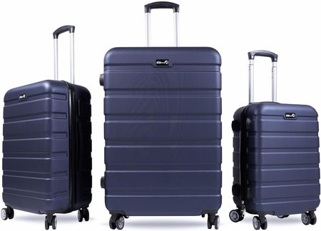 Aga Travel Zestaw walizek podróżnych MR4650 Ciemnoniebieski