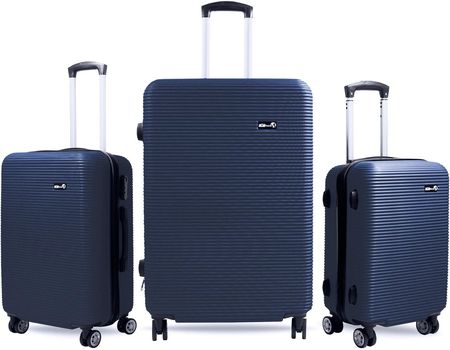 Aga Travel Zestaw walizek podróżnych MR4651 Ciemnoniebieski