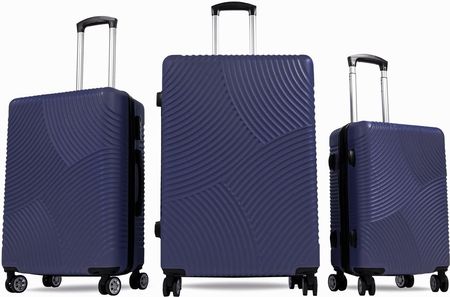 Aga Travel Zestaw walizek podróżnych MR4654 Niebieski