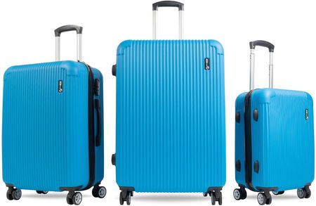 Aga Travel Zestaw walizek podróżnych MR4652 Niebieski