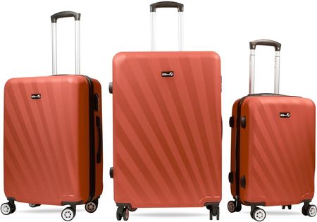 Aga Travel Zestaw walizek podróżnych MR4653 Czerwony