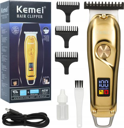 Bezprzewodowa maszynka trymer do włosów brody Kemei Barber USB