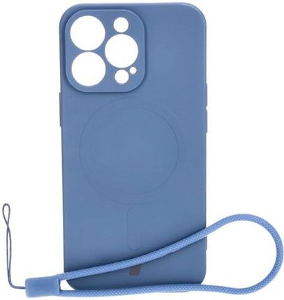 Bizon Etui Case Silicone Magnetic Do Apple Iphone 13 Pro Granatowe