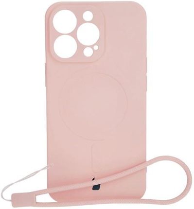 Bizon Etui Case Silicone Magnetic Do Apple Iphone 13 Pro Jasnoróżowe