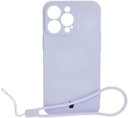 Bizon Etui Case Silicone Magnetic Do Apple Iphone 13 Pro Jasnofioletowe